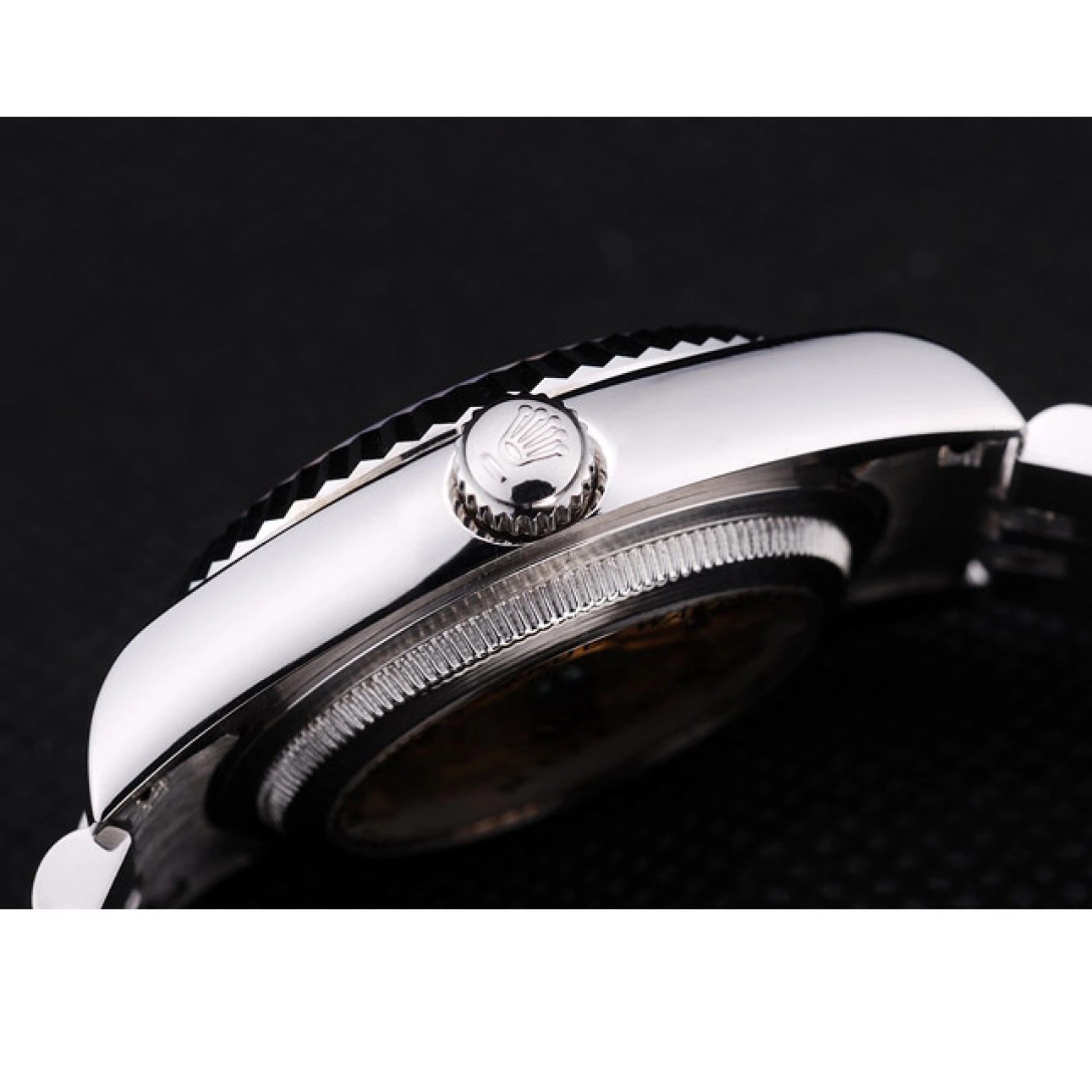 Aaa fake watches 7457 Bezel Dial Datejust Rolex Ribbed Silver 0821